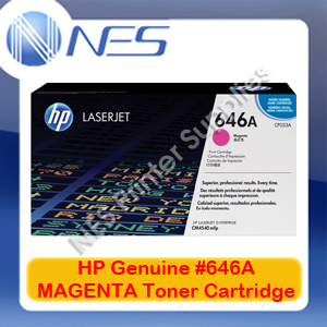 HP Genuine #646A MAGENTA Toner Cartridge for Color LaserJet CM4540/CM4540f/CM4540fskm [CF033A] 12.5K